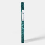 Persoonlijke naam met groen damast bloemenmonogram Case-Mate iPhone case (Achterkant / Links)