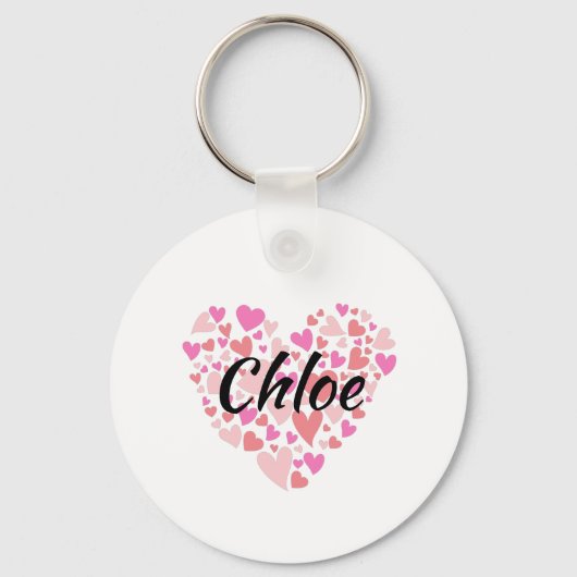 Persoonlijke naam met hart sleutelhanger (Voorkant)