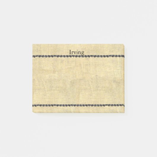 Persoonlijke naam met het Oude spoor van het Spoor Post-it® Notes (Voorkant)