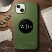 Persoonlijke naam met monogram Case-Mate iPhone case