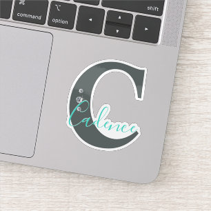 Persoonlijke naam met nep-diamanten sticker