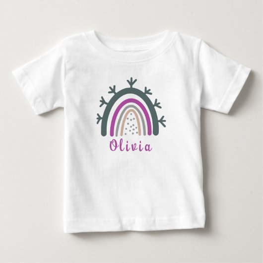 Persoonlijke naam met schattige Boho regenboog (Voorkant)