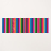 Persoonlijke naam Mexicaans handschrift kleurig Yogamat (Voorkant (horizontaal))