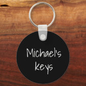 Persoonlijke naam Mijn sleutels Sleutelhanger (Achterkant)