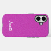Persoonlijke naam minimalistisch warmroze Case-Mate iPhone case (Achterkant (horizontaal))