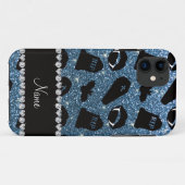 Persoonlijke naam misty blue glitter vampire Case-Mate iPhone case (Achterkant (horizontaal))