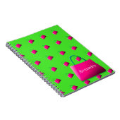 Persoonlijke naam Modern Lime Green Notitieboek (Rechterzijde)