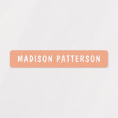 Persoonlijke naam modern neutraal labels (Design 1)