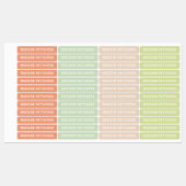 Persoonlijke naam modern neutraal labels (Vel)