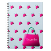 Persoonlijke naam Modern Pastel Blue Notitieboek (Voorkant)