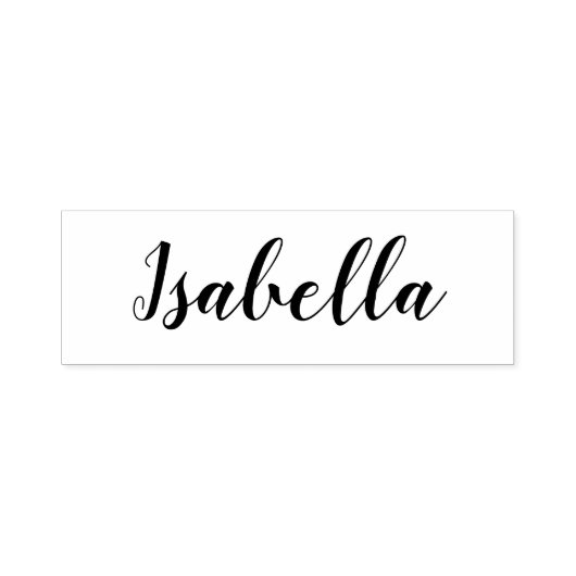 Persoonlijke naam moderne elegante script  zelfinktende stempel (Design)