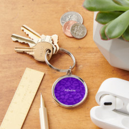 Persoonlijke naam moderne stijlvolle glitters paar sleutelhanger