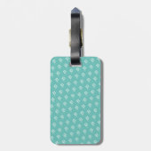 Persoonlijke naam | Monogram Bagagelabel (Achterkant verticaal)