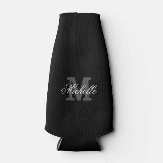 Persoonlijke naam monogram fleskoeler flesjeskoeler (Voorkant)