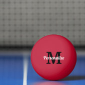 Persoonlijke naam monogram gekleurde tafeltennis pingpongbal (Net)