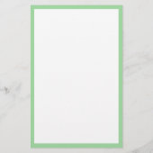 Persoonlijke naam monogram initiaal mintgroene ran briefpapier (Achterkant)
