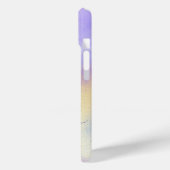 Persoonlijke naam Monogram Paarse Waterverf Luxe Case-Mate iPhone Case (Achterkant / Links)