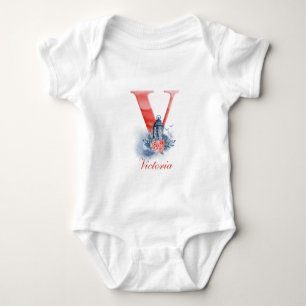 Persoonlijke Naam Monogram   Rompertje Romper