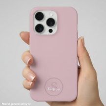 Persoonlijke naam monogram stoffig roze
