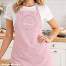 Persoonlijke naam monogram stoffig roze