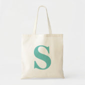 Persoonlijke naam monogram tote bag (Voorkant)