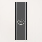 Persoonlijke naam monogram yoga mat voor mannen (Voorkant)