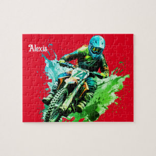 Persoonlijke naam Motocross Puzzel
