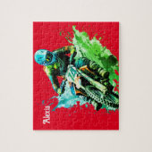 Persoonlijke naam Motocross Puzzel (Verticaal)