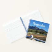 Persoonlijke naam Mountain Boerderij Garden Photo  Notitieboek (Binnen)