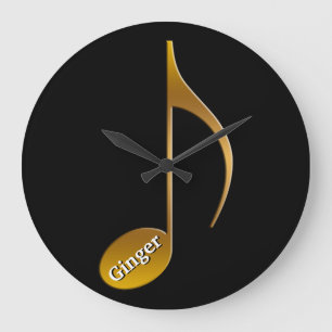 Persoonlijke naam Musical Note   Musicians Dancers Grote Klok