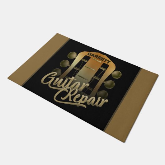 Persoonlijke NAAM Muziek gitaar Reparatie Musicus Deurmat (Schuin)
