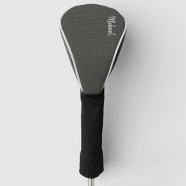Persoonlijke naam natuurlijke canvas golfheadcover