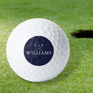 Persoonlijke naam Navy Blue Golf Clubs Golfballen