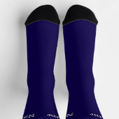 Persoonlijke naam Navy Blue Sokken (Top)