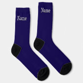 Persoonlijke naam Navy Blue Sokken (Rechts)