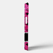 Persoonlijke naam neon hot roze glitter boows Case-Mate iPhone case (Achterkant / Rechts)