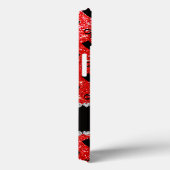 Persoonlijke naam neon red glitter boows Case-Mate iPhone case (Achterkant / Rechts)