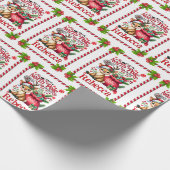 Persoonlijke Naam Noordpool Levering Kerstmis Cadeaupapier (Hoek)