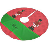 Persoonlijke naam nootmuskaat rode sneeuwvlokken kerstboom rok (Gekanteld)