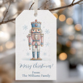 Persoonlijke naam Notenkraker Kerstmis Cadeaulabel
