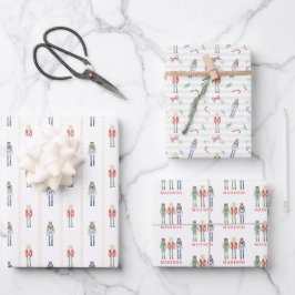 Persoonlijke naam Notenkraker Kerstmis Inpakpapier Vel