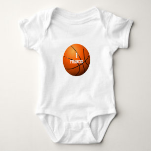 Persoonlijke naam nummer basketbal romper