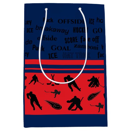 Persoonlijke naam/nummer Hockey Cadeautas (Voorkant)