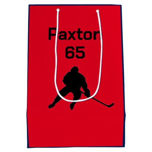 Persoonlijke naam/nummer Hockey Cadeautas (Achterkant)