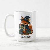 Persoonlijke naam of tekst met Fox Tea Koffiemok (Links)