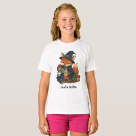 Persoonlijke naam of tekst met Fox Tea T-shirt