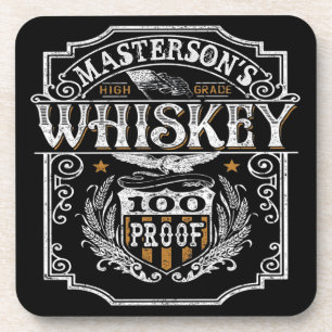 Persoonlijke NAAM Old West Whiskey Brewery Bar Bier Onderzetter
