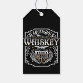 Persoonlijke NAAM Old West Whiskey Brewery Bar Cadeaulabel (Voorkant)