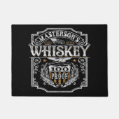 Persoonlijke NAAM Old West Whiskey Brewery Bar Deurmat (Voorkant)
