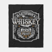 Persoonlijke NAAM Old West Whiskey Brewery Bar Fleece Deken (Voorkant)